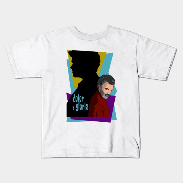 Dolor y gloria Kids T-Shirt by viajealaluna